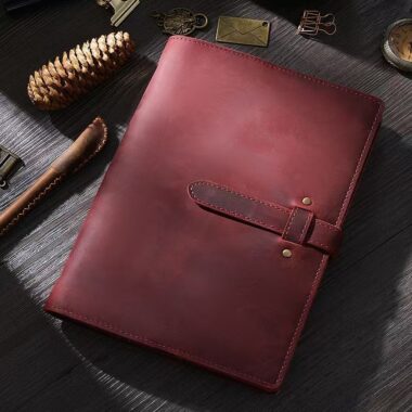 Vintage premium leather notebook for custom branding